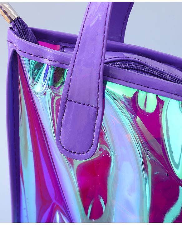 Babyhug Sling Bag with Unicorn Design - Dark Purple