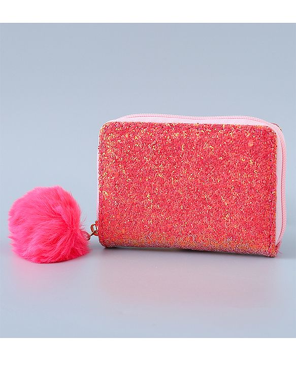 Pine Kids Wallet with Shimmer - Dark Pink