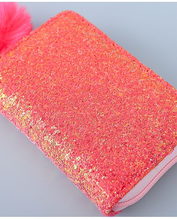 Pine Kids Wallet with Shimmer - Dark Pink