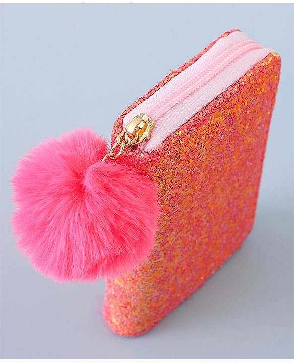 Pine Kids Wallet with Shimmer - Dark Pink