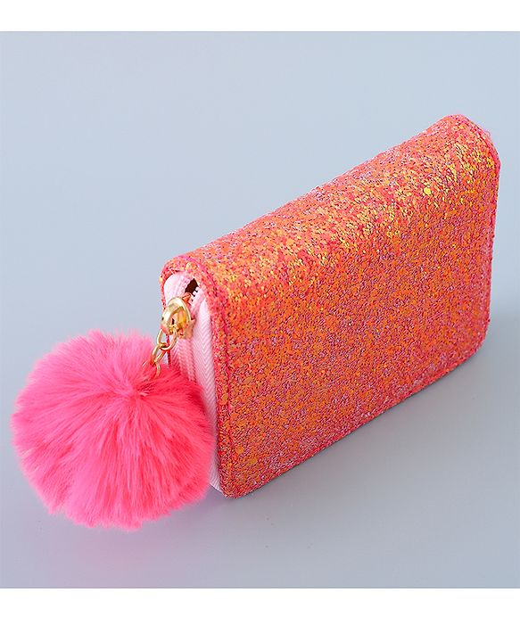 Pine Kids Wallet with Shimmer - Dark Pink
