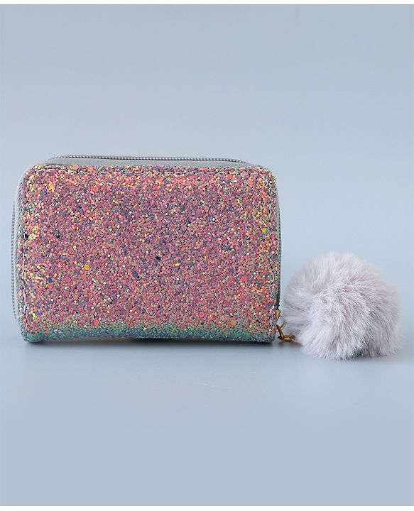 Pine Kids Wallet with Shimmer - Silver
