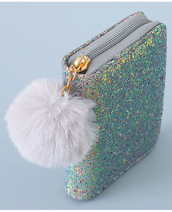 Pine Kids Wallet with Shimmer - Silver