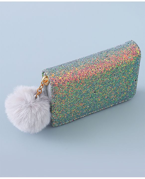 Pine Kids Wallet with Shimmer - Silver