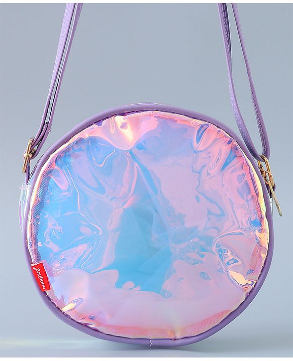 Babyhug Transparent Sling Bag Butterfly Applique - Pink