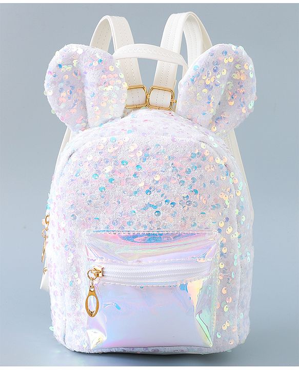 Pine Kids Bunny Shape Fashion Backpack - Sliver