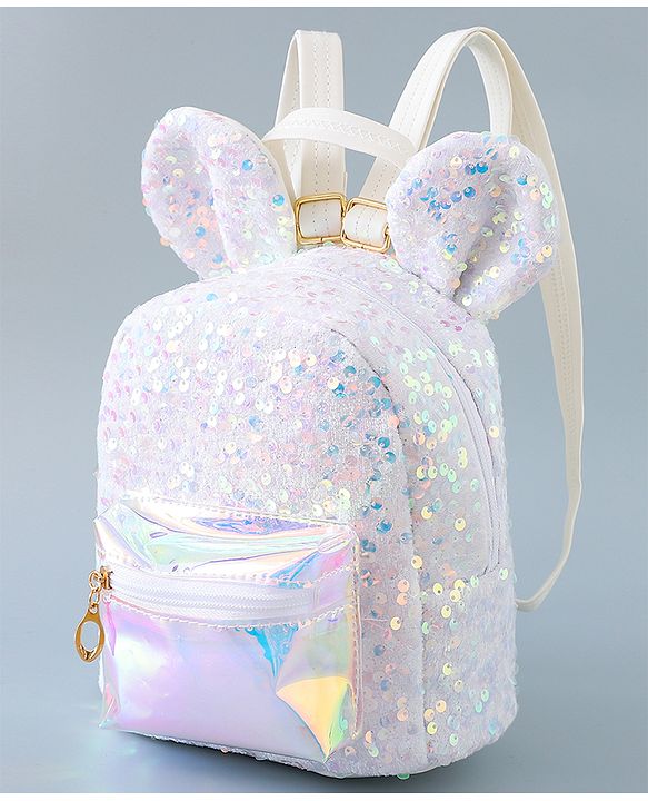 Pine Kids Bunny Shape Fashion Backpack - Sliver