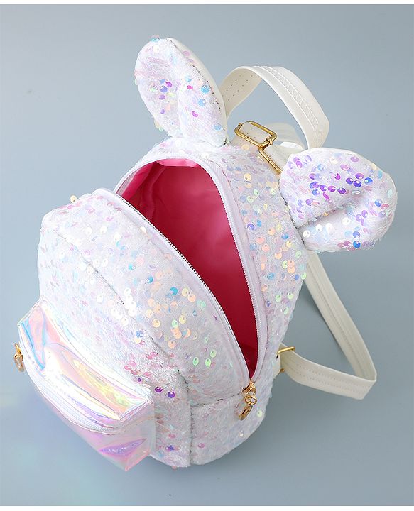 Pine Kids Bunny Shape Fashion Backpack - Sliver