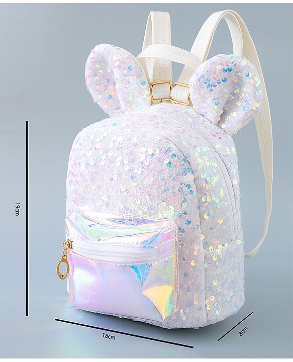 Pine Kids Bunny Shape Fashion Backpack - Sliver