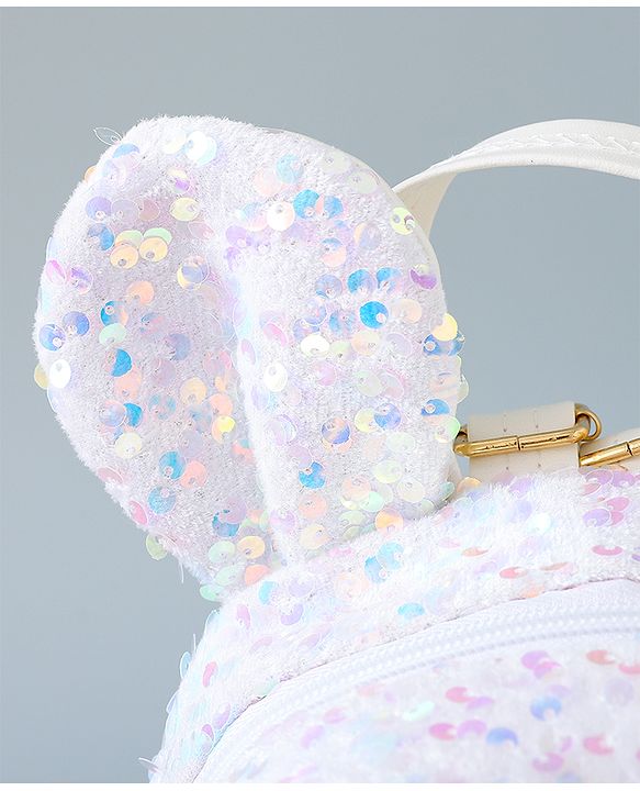 Pine Kids Bunny Shape Fashion Backpack - Sliver
