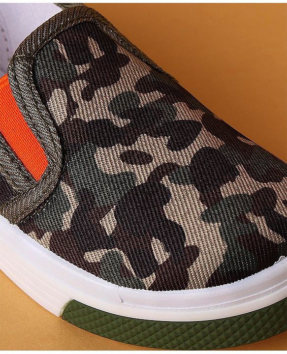 Cute Walk by Babyhug Slip On Casual Shoes Camo Print - Green