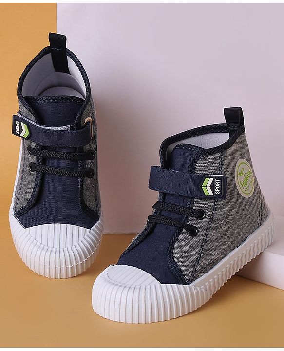 Cute Walk by Babyhug Velcro Closure Casual Shoes - Navy Blue