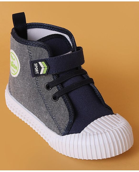 Cute Walk by Babyhug Velcro Closure Casual Shoes - Navy Blue