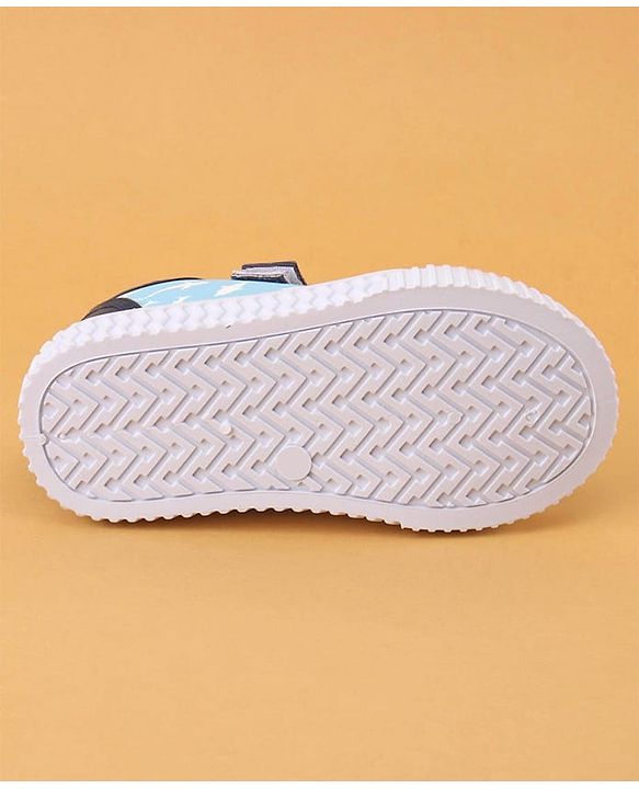 Cute Walk by Babyhug Casual Shoes with Velcro Closure Shark Printed - Blue