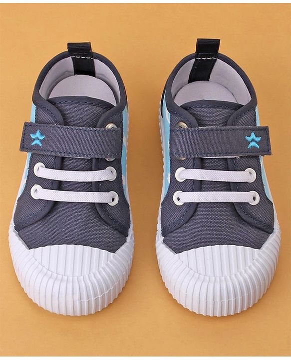 Cute Walk by Babyhug Casual Shoes with Velcro Closure Shark Printed - Blue