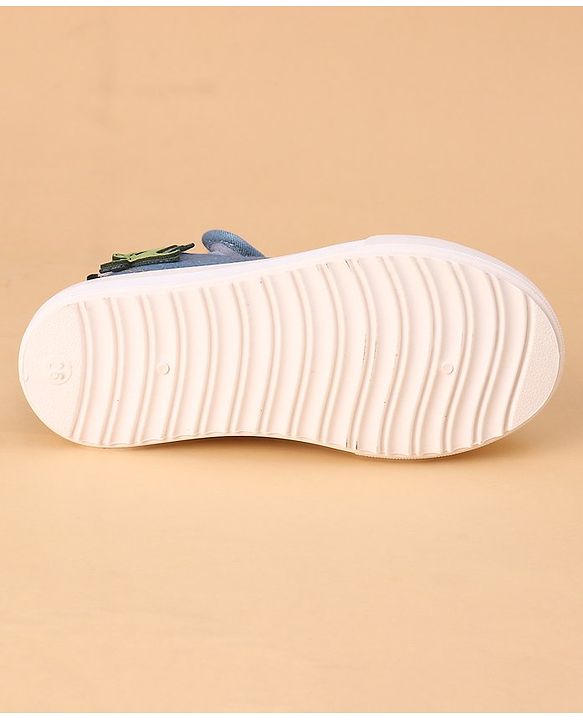 Cute Walk by Babyhug Casual Shoes With Velcro Closure Dino Patch - Blue