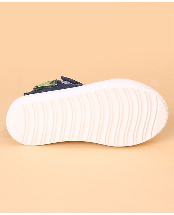 Cute Walk by Babyhug Casual Shoes With Velcro Closure Dino Patch - Navy Blue
