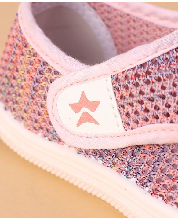 Cute Walk by Babyhug Slip On Textured Casual Shoes with Velcro Closure - Pink - EU 23 Pink