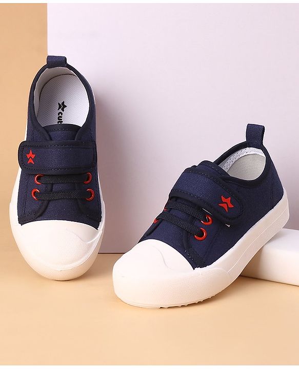 Cute Walk by Babyhug Velcro Closure Casual Shoes - Navy Blue