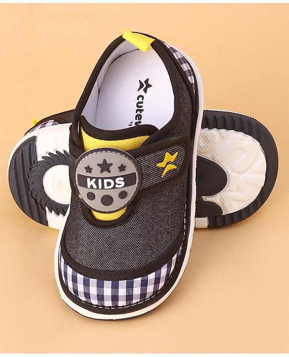 Cute Walk by Babyhug Musical Casual Shoes with Velcro Closure- Navy Blue