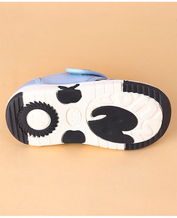 Cute Walk by Babyhug Casual Musical Shoes with Velcro Closure -Blue