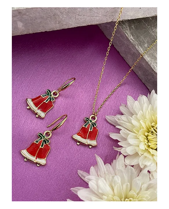 Digital Dress Room Christmas Necklace & Earring Set Santa Claus Charm  Pendant for Women Girls Online in India, Buy at Best Price from  Firstcry.com - 15505070
