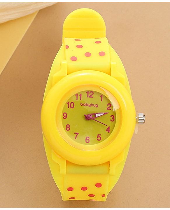 Babyhug Free Size Analog Watch - Yellow