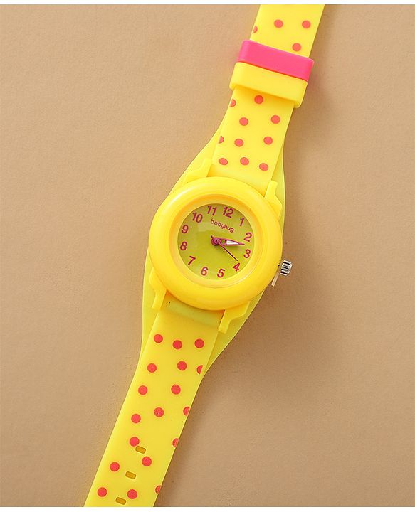 Babyhug Free Size Analog Watch - Yellow