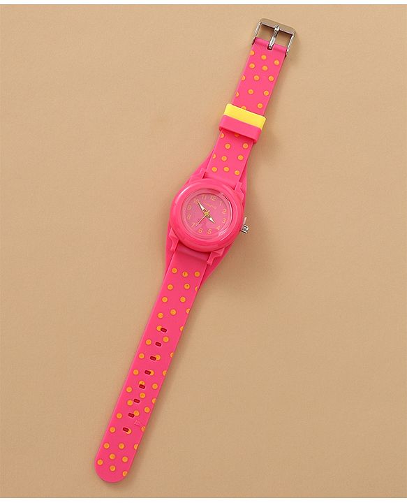 Babyhug Free Size Analog Watch - Yellow