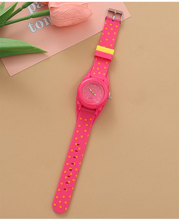 Babyhug Free Size Analog Watch - Yellow