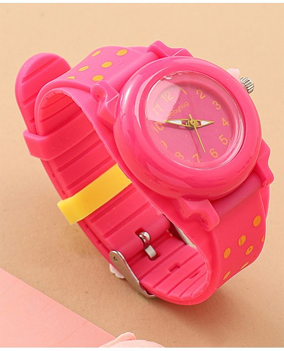 Babyhug Free Size Analog Watch - Yellow