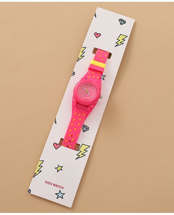 Babyhug Free Size Analog Watch - Yellow