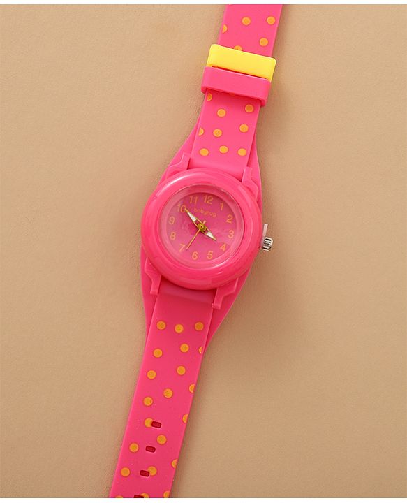 Babyhug Free Size Analog Watch - Yellow