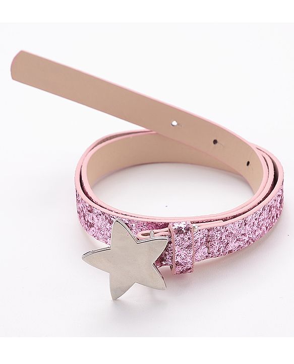 Pine Kids Belt with Star Buckle - Pink