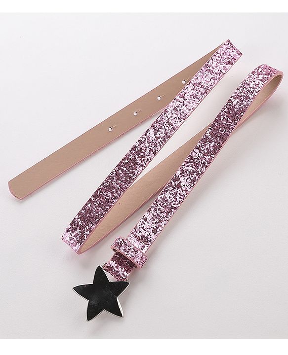Pine Kids Belt with Star Buckle - Pink