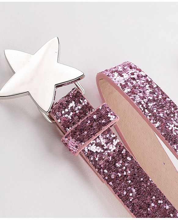 Pine Kids Belt with Star Buckle - Pink