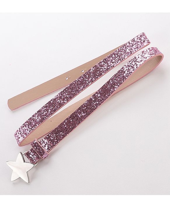Pine Kids Belt with Star Buckle - Pink