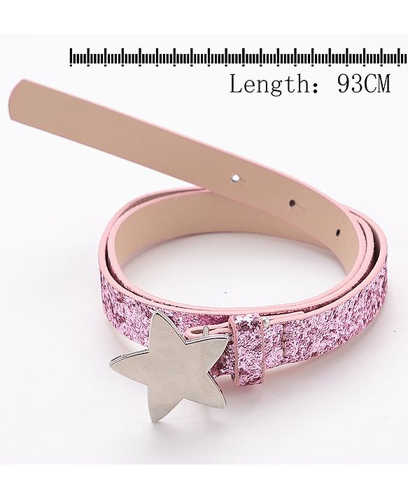 Pine Kids Belt with Star Buckle - Pink