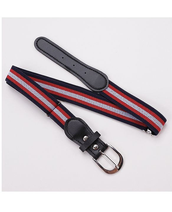 Pine Kids Belt with Striped Theme Free Size - Red
