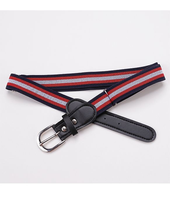 Pine Kids Belt with Striped Theme Free Size - Red