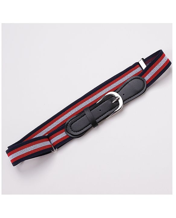 Pine Kids Belt with Striped Theme Free Size - Red