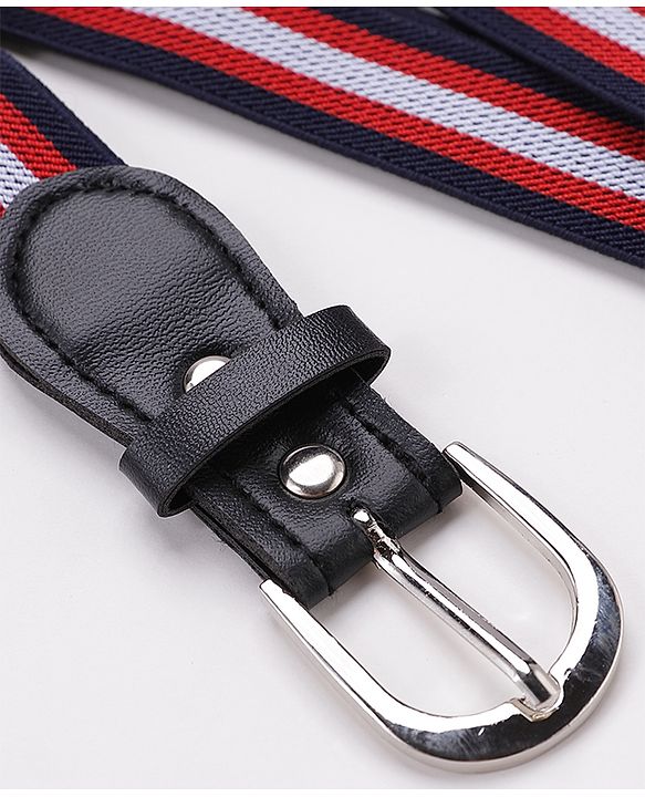 Pine Kids Belt with Striped Theme Free Size - Red