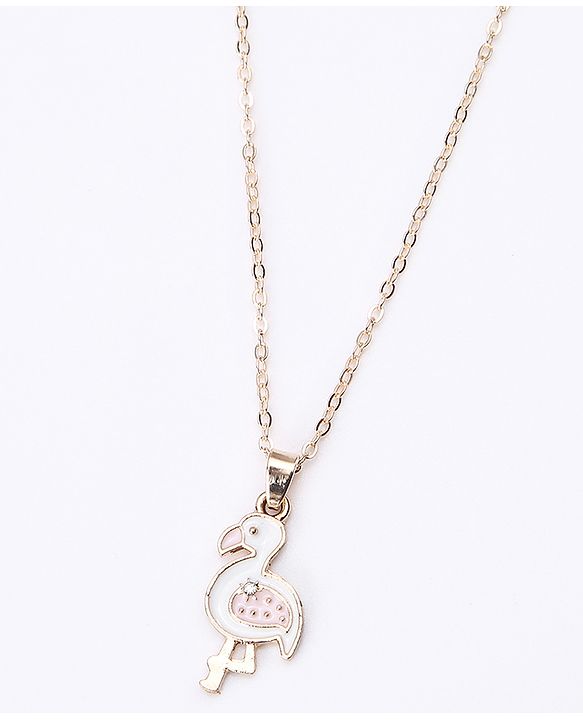 Pine Kids Free Size Necklace with Interchangeable Charms - Gold