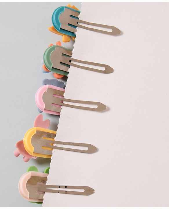 Babyhug Snap Clips Animal Design Pack of 5 - Multicolour