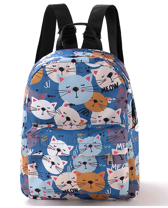 Pine Kids Fashion Backpacks Cat Print - Multicolor