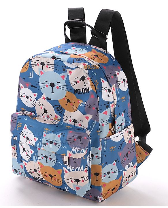 Pine Kids Fashion Backpacks Cat Print - Multicolor