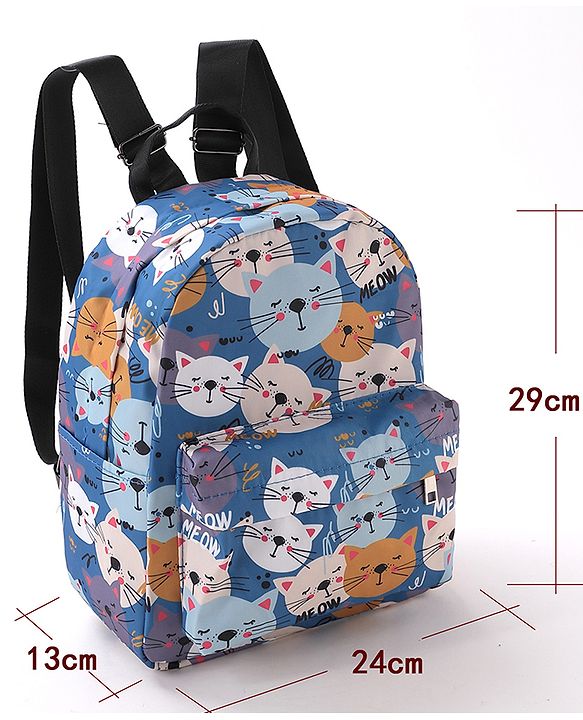 Pine Kids Fashion Backpacks Cat Print - Multicolor