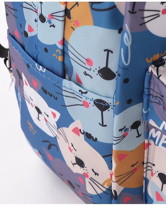 Pine Kids Fashion Backpacks Cat Print - Multicolor