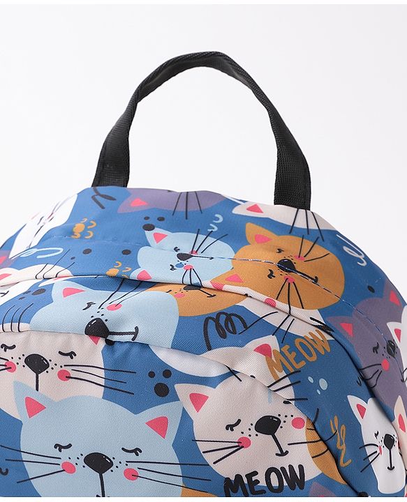 Pine Kids Fashion Backpacks Cat Print - Multicolor