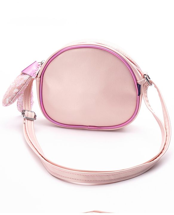 Pine Kids Sling Bag with Bow Applique - Pink